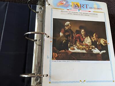 VEGAS - Art History On Stamps Home Made Presentation Album M&U Stamps ~98 Photos