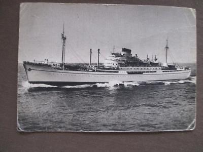 1960 Italy Photo Postcard - Ship "Italia" From Navigation Society (UU38)