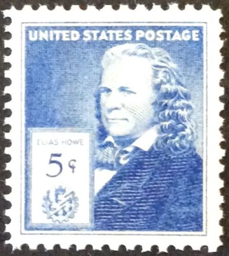 Elias Howe Single 5c Postage Stamp - Scott 892 - MNH,OG