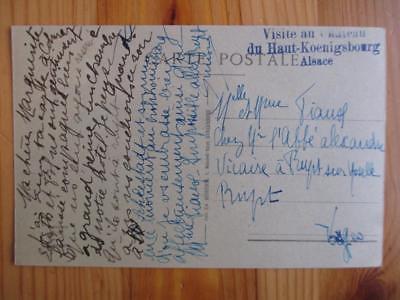 Vintage France Photo Postcard - Chateau Du Haut-Koenigsbourg (ZZ131)