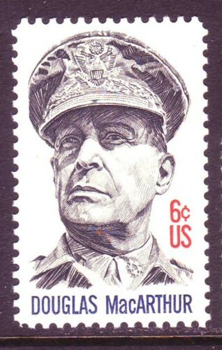 1971 Douglas MacArthur Single 6c Postage Stamp - MNH, OG - Sc# 1424 - DS185a
