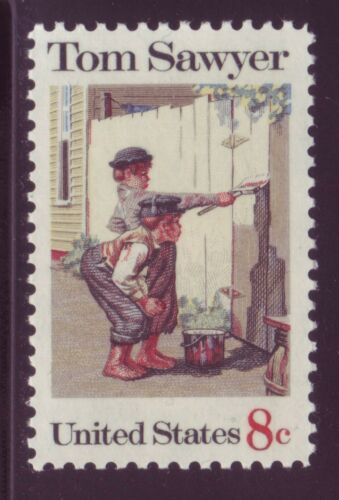 1972 - Tom Sawyer Single 8c Postage Stamp - Scott 1470 - MNH, OG - CX514