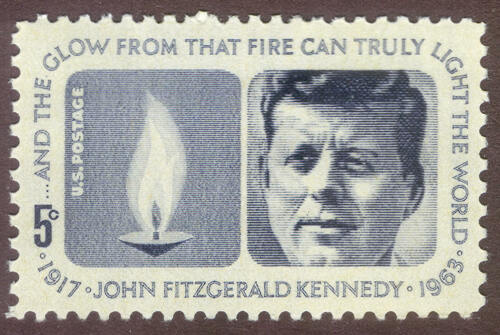 1965 President John F Kennedy Single 5c Postage Stamps - MNH, OG - Scott 1246`- CX271b