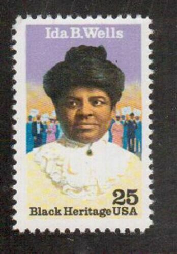 1990 Ida Wells, Black Heritage Single 25c Postage Stamps Scott 2442 - MNH, OG - CX854