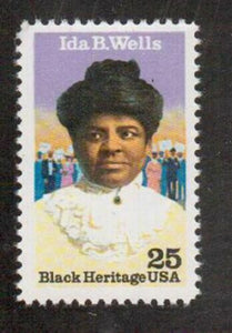 1990 Ida Wells, Black Heritage Single 25c Postage Stamps Sc# 2442 - MNH, OG - CX854