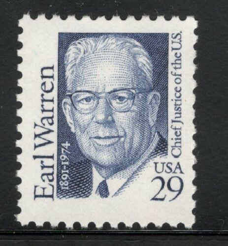 1986 Earl Warren Chief Justice Single 29c Postage Stamp Sc# 2184 - MNH, OG - CW294b