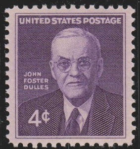 19604 John Foster Dulles Single 4c Postage Stamp  - Sc# 1172  -  MNH,OG