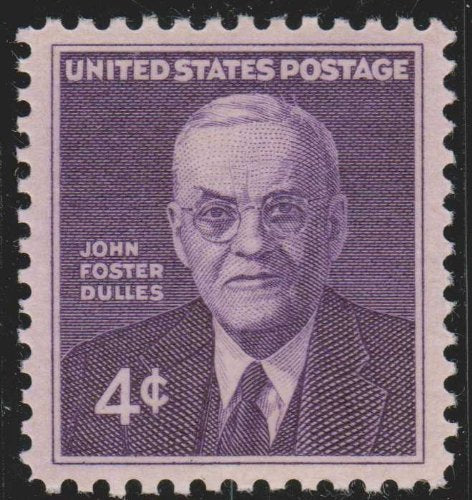 19604 John Foster Dulles Single 4c Postage Stamp  - Sc# 1172  -  MNH,OG