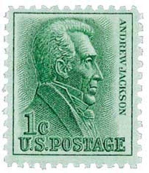 1963 Andrew Jackson Single 1c Postage Stamp - Scott 1209 - MNH,OG