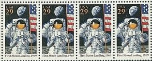 1994 USA Moon Landing - Scott 2841 -Strip Of 4 - MNH - CW372