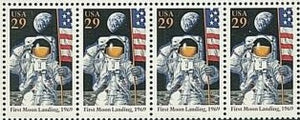 1994 USA Moon Landing - Sc# 2841 -Strip Of 4 - MNH - CW372