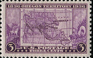 1936 "Oregon Territory" Single 3c Postage Stamp  -Sc# 783 - MNH,OG