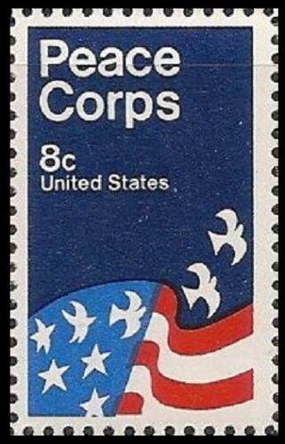 VEGAS 1972 - Peace Corps Single 8c Postage Stamp - Scott 1447 - MNH, OG - DS165a
