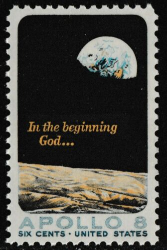 1969 Apollo 8 Space Moon Single 6c Postage Stamp - MNH, OG - Scott 1371 - DS198