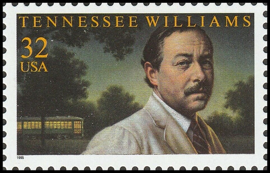 1995 Tennessee Williams Single 32c Postage Stamp - Scott 3002 - MNH, OG - CWA11a