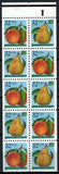 1995 Peaches & Pears Stamp Booklet of 20 32c Postage Stamps - Sc# BK178, 2487-2488 - CX775