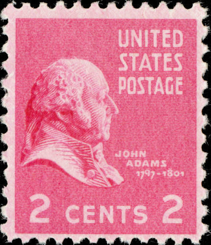 1938 President John Adams Single 2c  Postage Stamp - Sc# 806 - MNH,OG