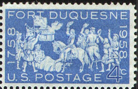 1958  Bicentennial of Fort Duquesne Single 4c Postage Stamp  - Sc# 1123 -  MNH,OG
