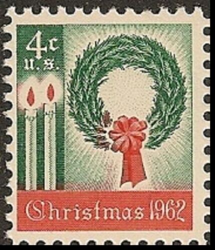 1962 Christmas Single 4c Postage Stamp - Scott 1205 - MNH - CT83d