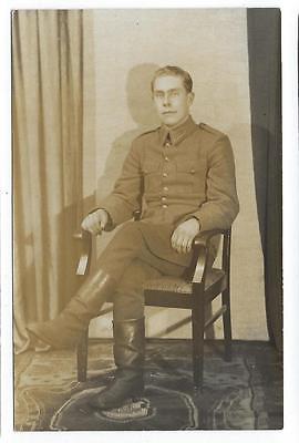 WW1 Era Germany Photo Postcard Of Soldier (OO28)