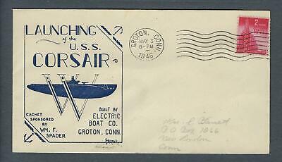 VEGAS - 1946 Submarine USS Corsair Launch Spader Cover - Groton - FJ182