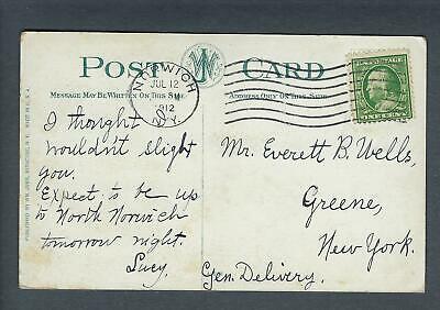 VEGAS - Posted 1912 Norwich, NY Bordens Condensed Milk Ad Postcard - FE428