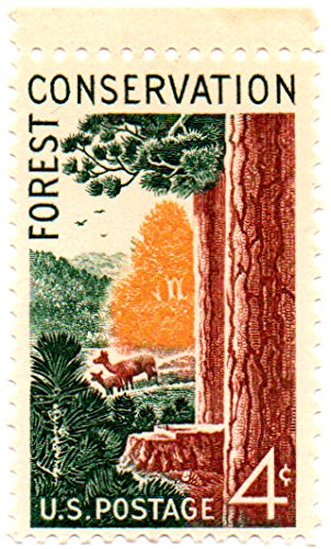 1958 Forest Conservation Single 4c Postage Stamp -  Scott1122  -  MNH,OG