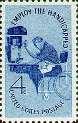 1960  Employ The Handicapped Single 4c Postage Stamps  - S# 1155  -  MNH,OG