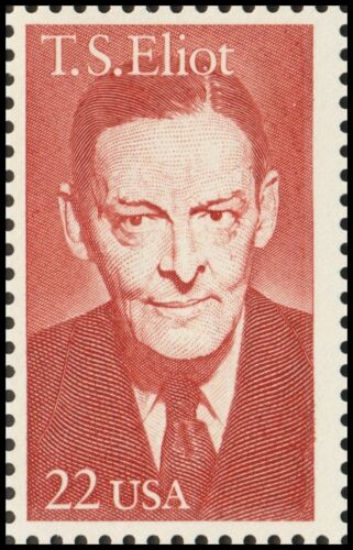 1986 TS Eliot Single 22c Postage Stamp - Scott 2239 - MNH, OG - CX867b