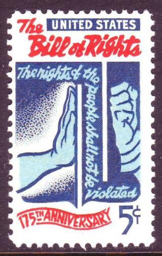 1966 Bill Of Rights Single 5c Postage Stamp - MNH, OG - Sc# 1312 - CX290