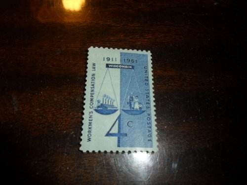 1961 Workmen's Compensation Law Single 4c Postage Stamp  - Scott1186 -  MNH,OG
