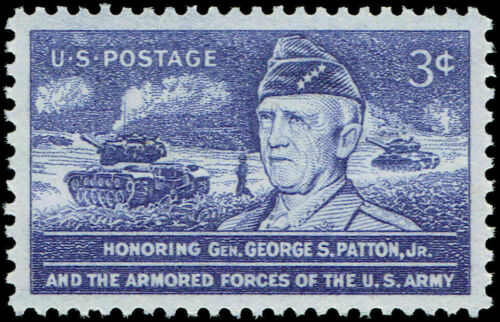 1953 General George Patton Single 3c Postage Stamp - MNH, OG - Scott 1026a