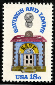 1981 Savings and Loan Single 18c Postage Stamp - Sc# 1911 - MNH - CW475d