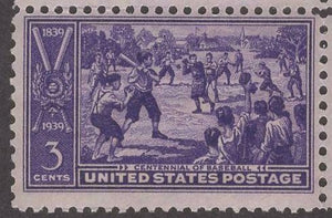 1939 Centennial Of Baseball Single 3c Postage Stamp - Sc# 855 - MNH,OG