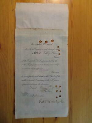 One 1889 Chicago & Eastern Illinois Railroad Stock Certificate - Read (FA101)