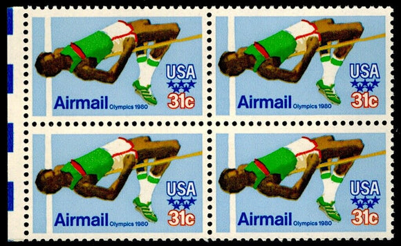 1979 - Olympics Block Of 4 31c Postage Stamps - Airmail-Sc# C97- MNH, OG - CW295