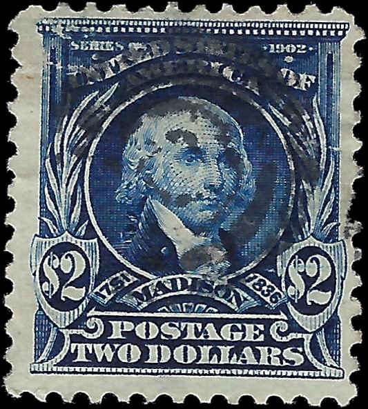 VEGAS - 1902-3 Madison $2 - Scott 312 - (Perf 12) Used - Good Centering -Read