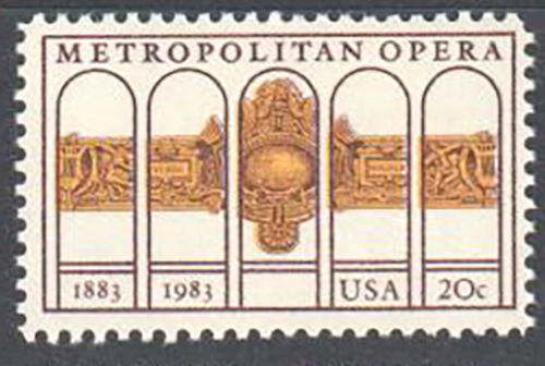 1983 Metropolitan Opera Single 20c Postage Stamp - MNH, OG - Scott 2054