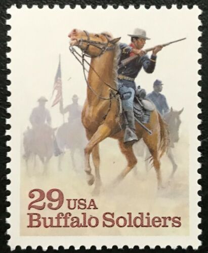 1994 Buffalo Soldiers Black Heritage Single 29c Postage Stamps - Scott 2818 - MNH, - CW365d