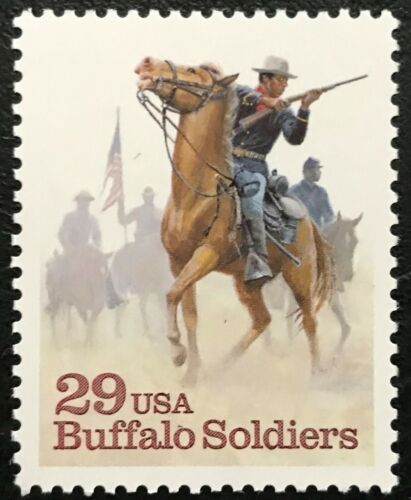 1994 Buffalo Soldiers Black Heritage Single 29c Postage Stamps - Sc# 2818 - MNH, - CW365d