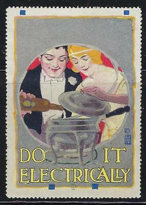 VEGAS - "Do It Electrically" Promotional Poster Stamp - Read Desc (CR42)
