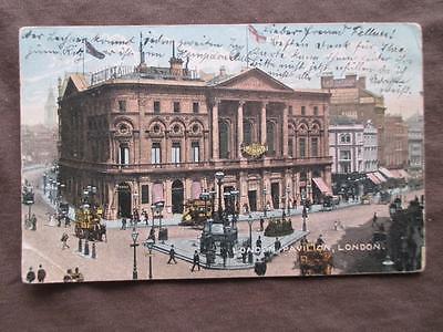 1904 Great Britain Picture Postcard - London Pavilion Street Scene (VV90)