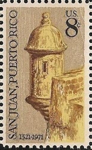 1971 - San Juan Puerto Rico Single 8c Postage Stamp - Sc# 1437 - MNH, OG - CX522b