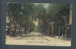 VEGAS - Posted 1908 Keene, NH - Washington (Dirt) Street Postcard - FE454