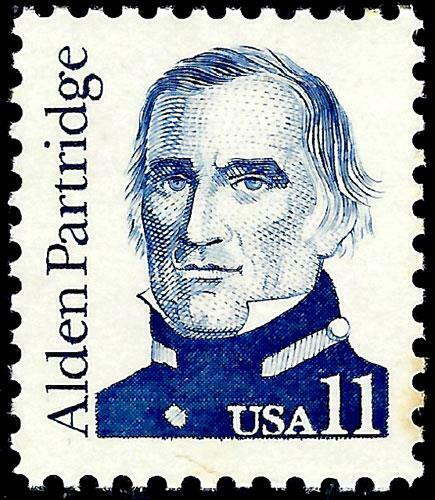 1985 Alden Partridge Single 11c Postage Stamp - MNH, OG - Scott 1854