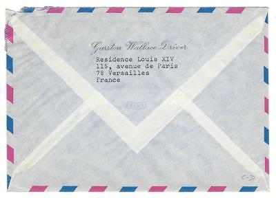 1967 France To USA Airmail Cover With Corner Selvage - (SS91)
