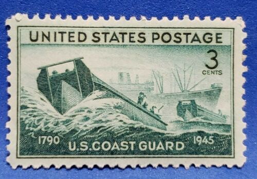 1945 US Coast Guard Single 3c Postage Stamp - MNH, OG - Scott 936