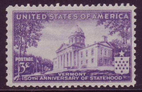 1941 Vermont Statehood Single 3c Postage Stamp - Scott 903 - MNH, OG