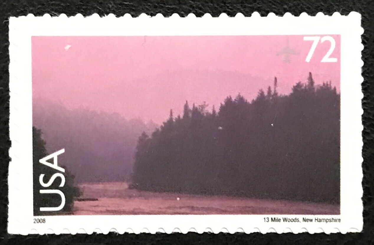 2008 13 Mile Woods, NH Single 72c Postage Stamp - MNH, OG - Scott C144