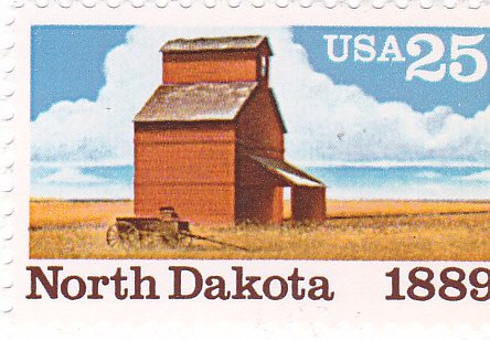 1989 North Dakota Statehood  Single 25c Postage Stamp  - Scott 2403 -  MNH,OG